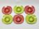 6 coquetiers en plastique vintage années 1960 Schumm Plastic Style neuf en boîte