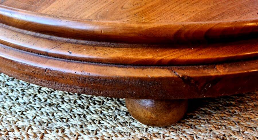 Cherry wood floor lamp from the 20th century.