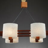 Scandinavian suspension in teak and granite perplex