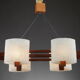 Suspension scandinave en teck et perplex granité