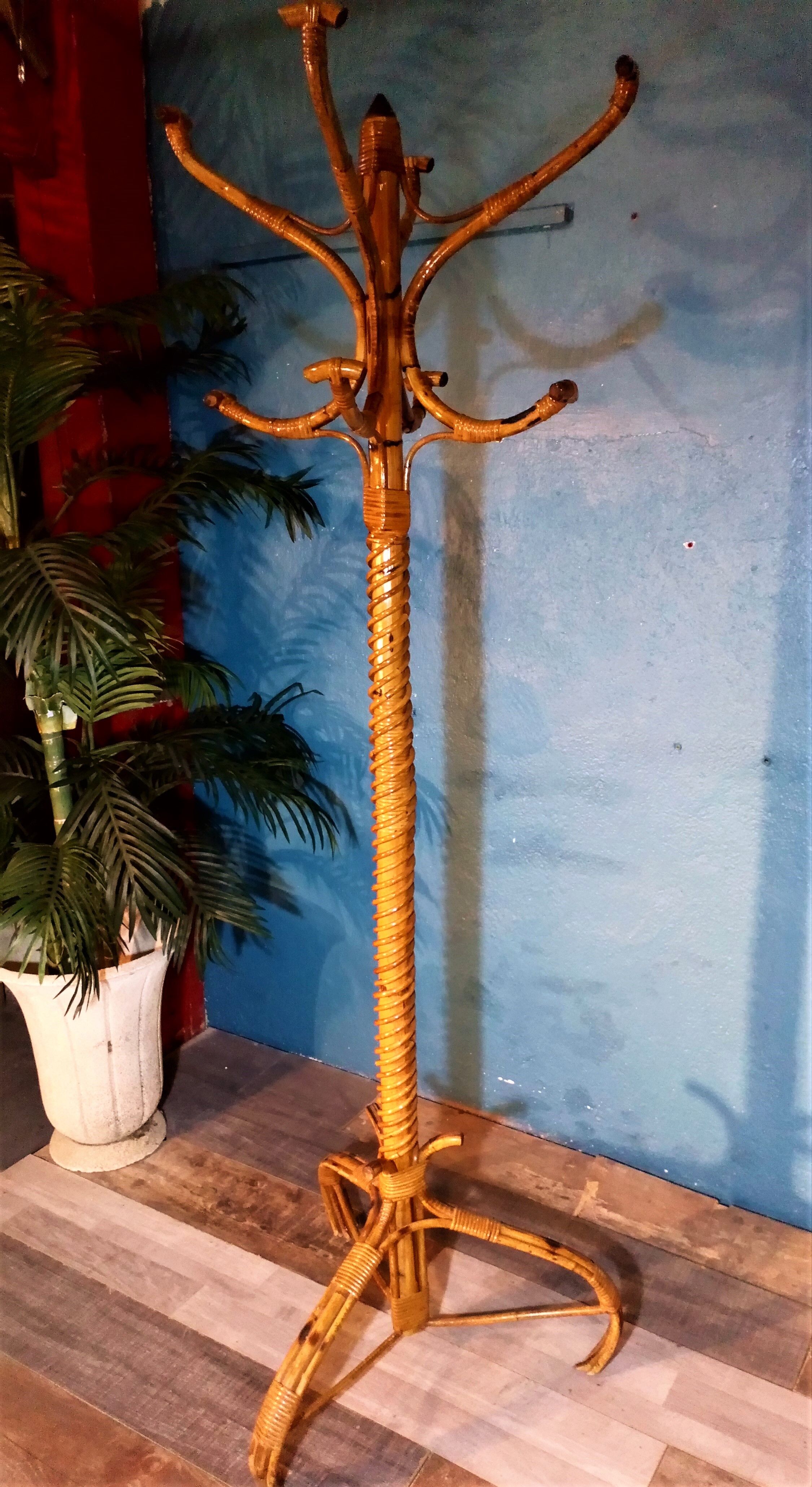 1960s standing coat rack