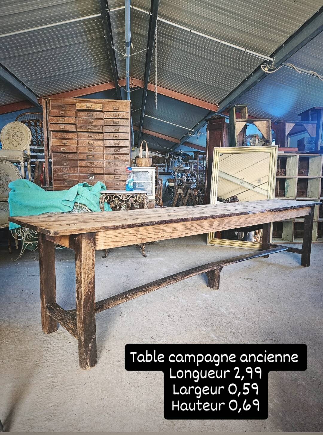 Large Farmhouse Country Table