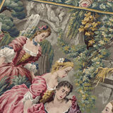 Tapisserie Jacquard de style Aubusson "Berger Galant"