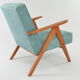 Fauteuil Komas canard chiné