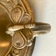 Art nouveau golden bronze candlestick