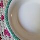 Set of 2 opaque porcelain soup plates