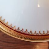 Oval serving dish and soup tureen in Limoges porcelain GDA ("Viviane")