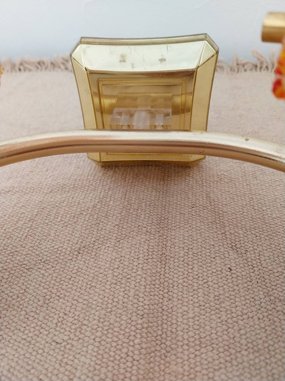 Orange perspex wall light