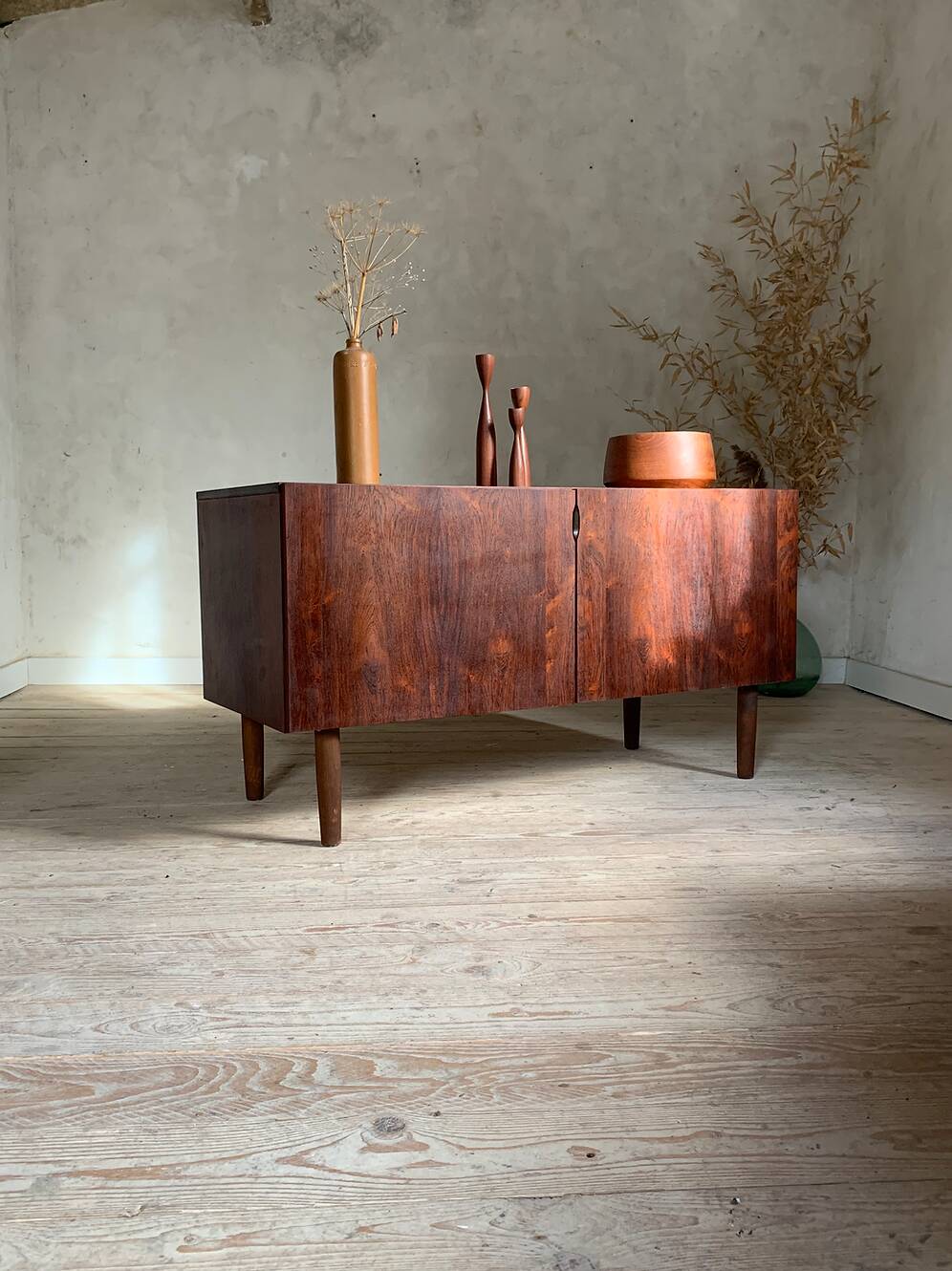 Vintage Scandinavian enfilade in Rio rosewood.