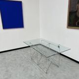 Dining table with folding base by Max Sauze Studio, France, 1970s