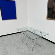 Dining table with folding base by Max Sauze Studio, France, 1970s