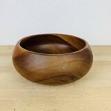 Scandinavian Danish teak cup from the 60s, empty pocket