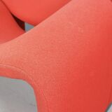 Pierre Paulin Set of 2 F598 Groovy Armchairs for Artifort New Upholstery, 1972