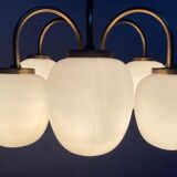 Danish Modernist 6 Arm Chandelier by LYFA