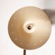 Articulated brass and lacquered iron wall light, 1950s design.