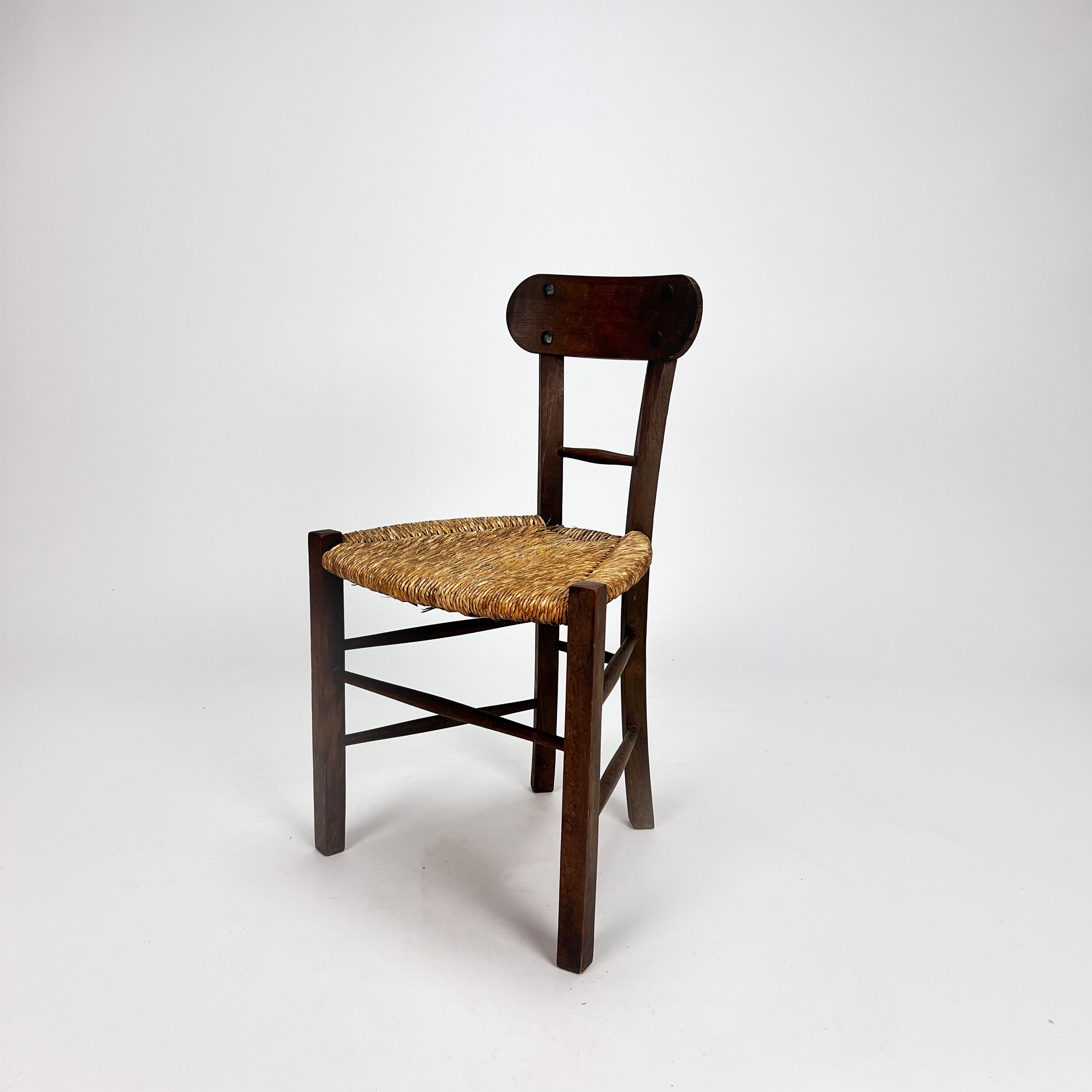 Dutch rustic side chair, 1900s