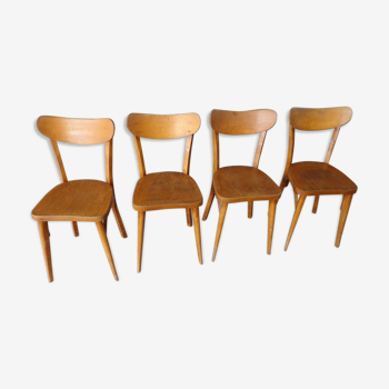 Set de 4 chaises bistrot Baumann