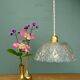 Vintage glass pendant light - tableware collection -