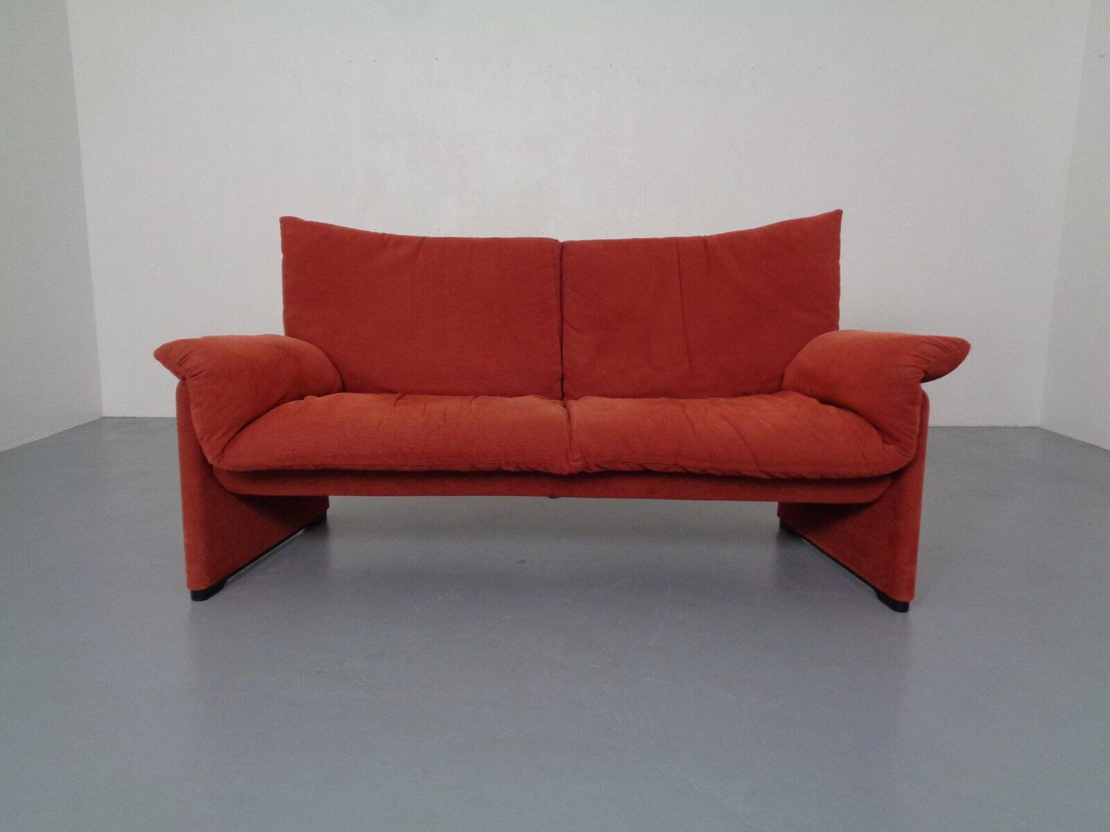 Vintage Two-Seater Palmaria Sofa by Vico Magistretti for Cassina, 1980s
