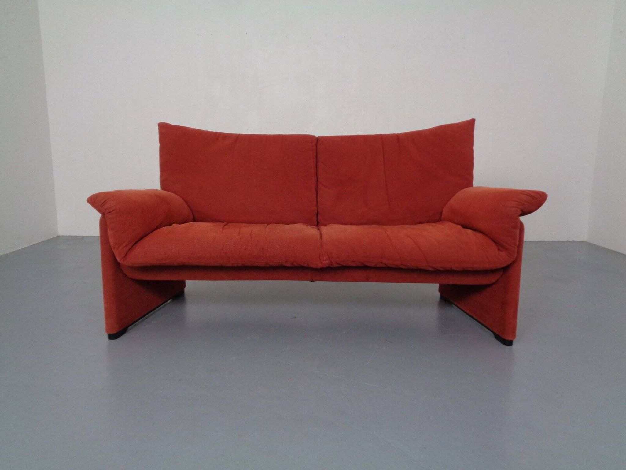 Vintage Two-Seater Palmaria Sofa by Vico Magistretti for Cassina, 1980s