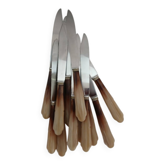 12 antique knives in bakelite and stainless steel