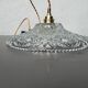 Vintage chiseled glass pendant light