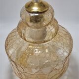 Amber glass pendant light