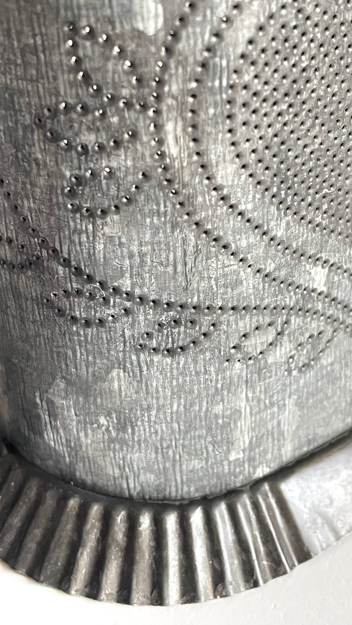 Heart Lamp Zinc Vintage