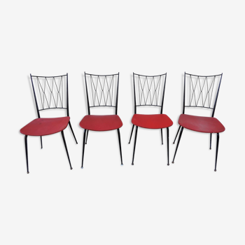 Four chairs metal 1960