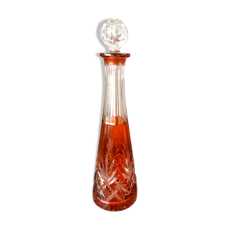 Carafe en cristal taille orange et transparent st louis modele masseret