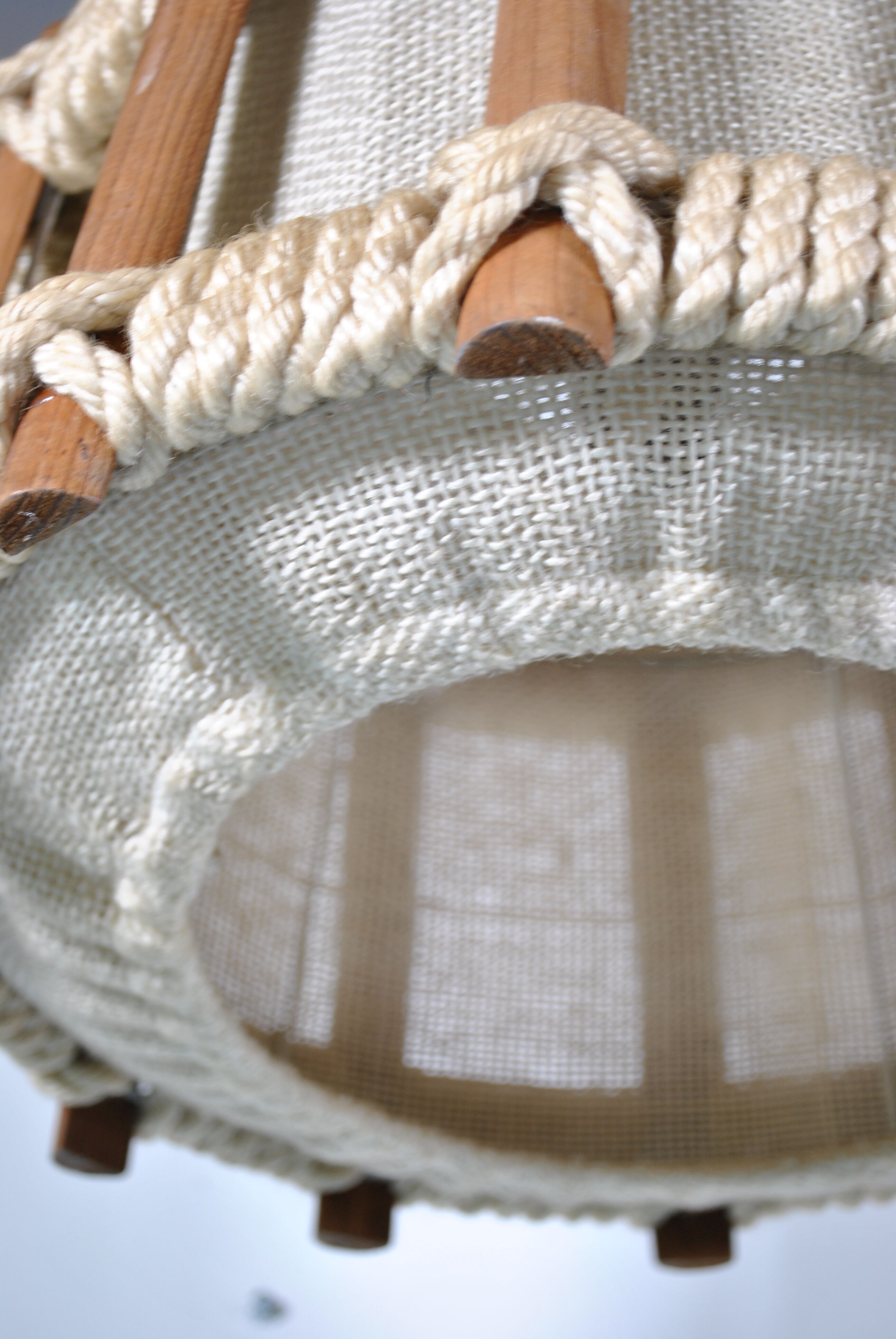 Suspension in rope and wood 1970