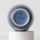 Dutch blue and white ceramic table lamp, 1977, with a new Liberty London shade.