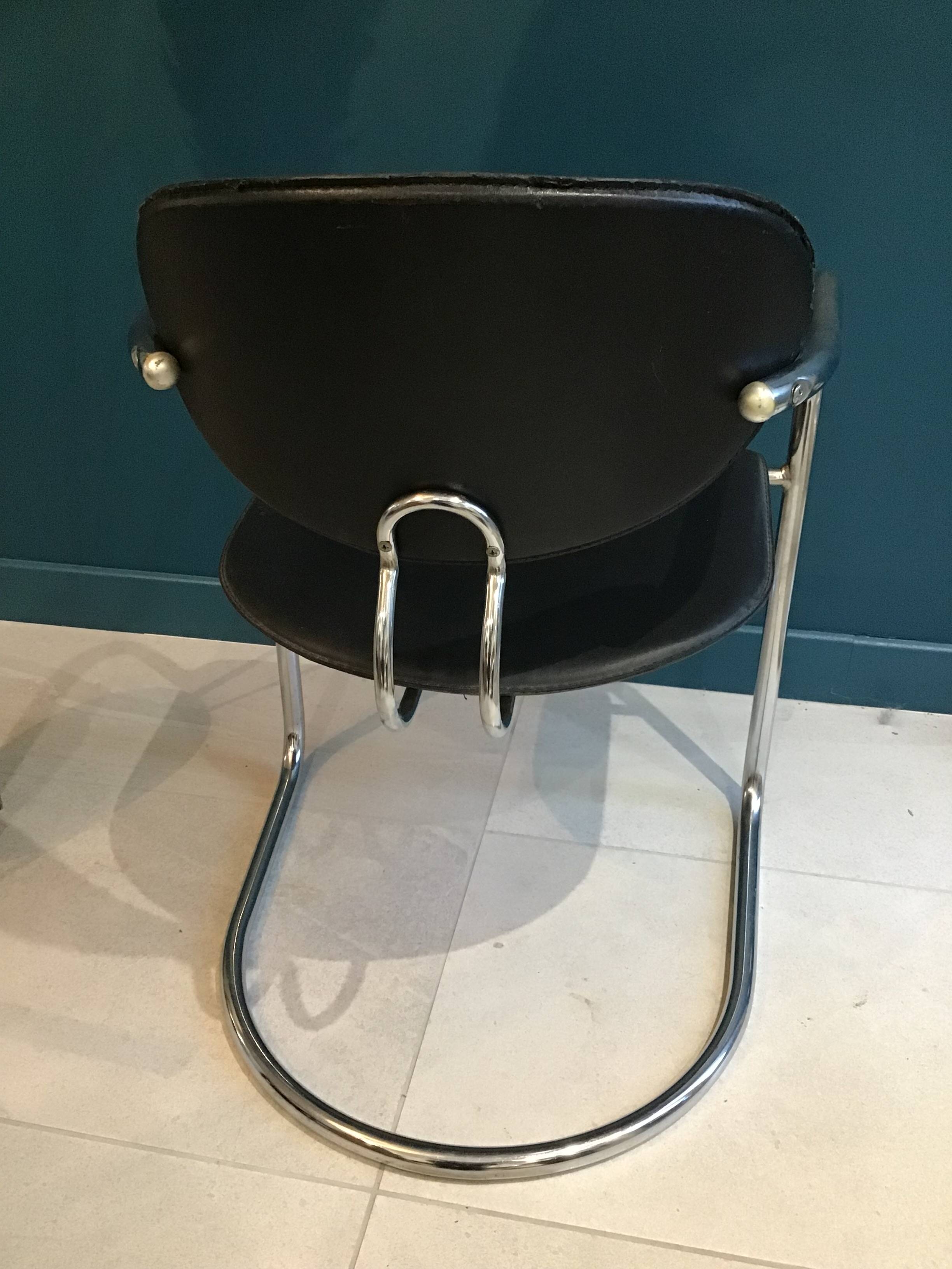 Chrome metal chair