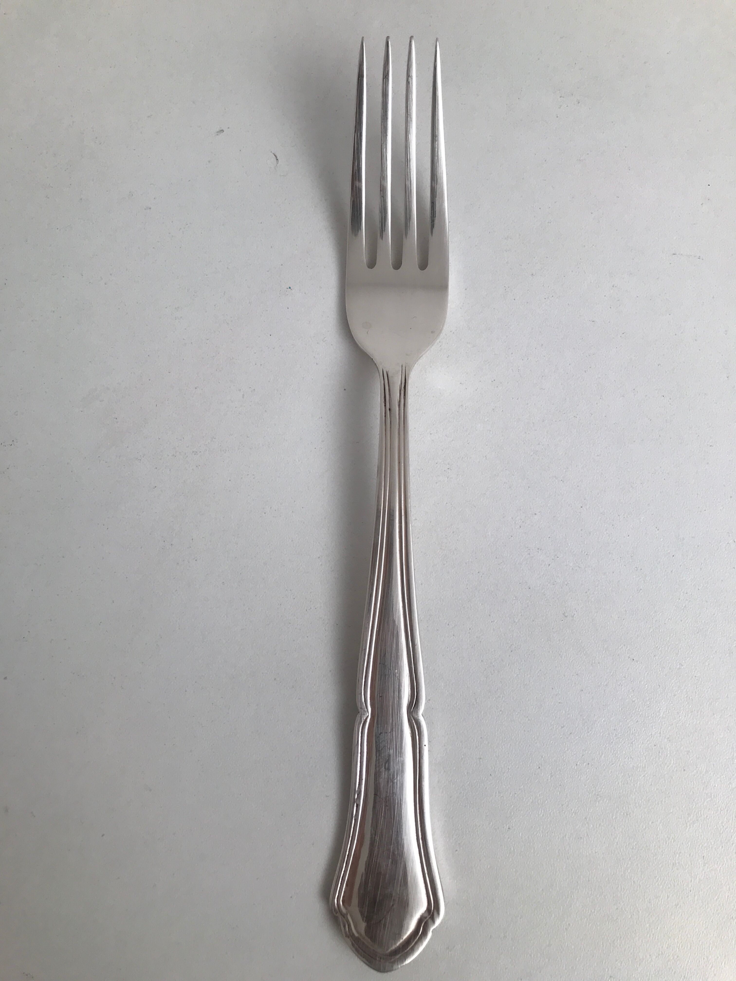 6 old vintage metal silver forks