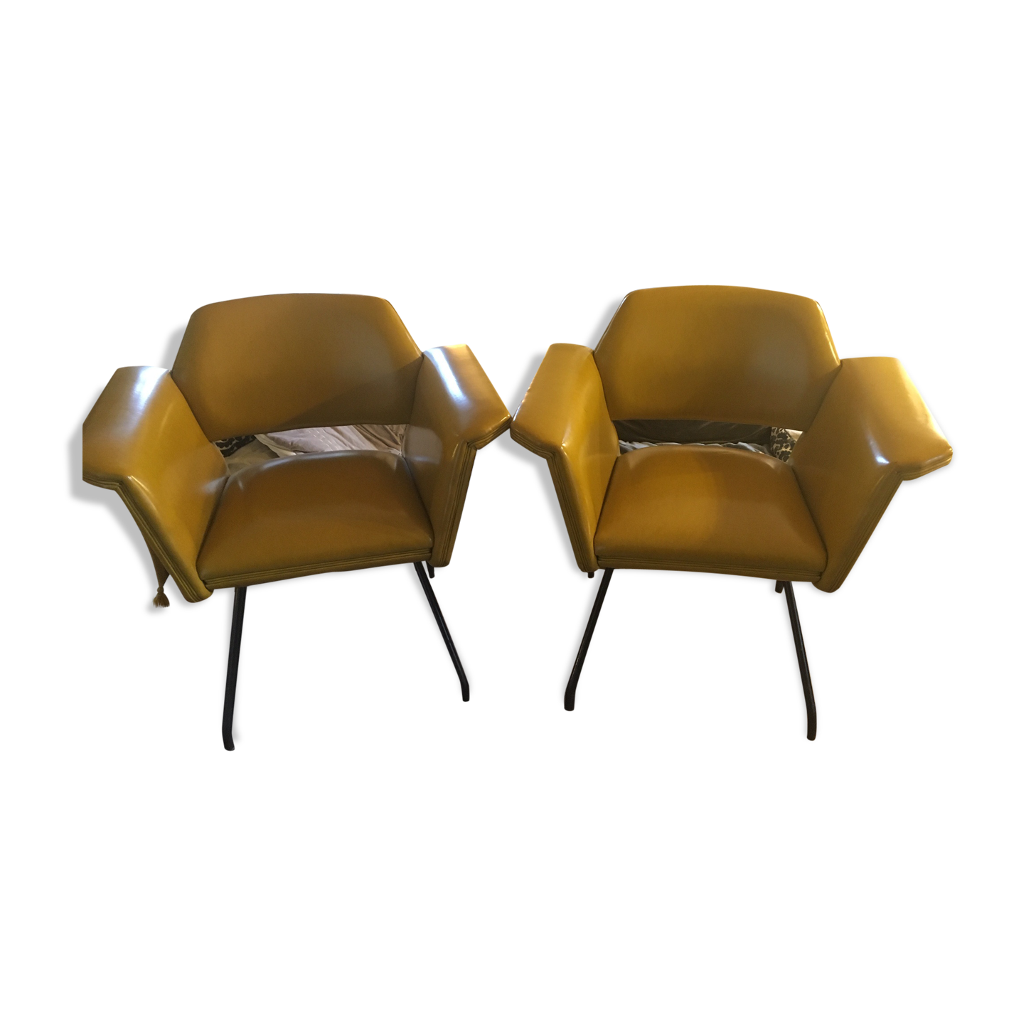 Prism model armchairs by Joseph André Motte