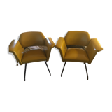 Prism model armchairs by Joseph André Motte