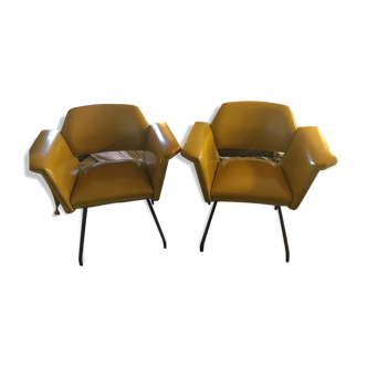 Prism model armchairs by Joseph André Motte