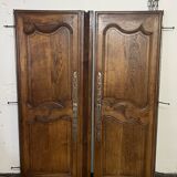 Paire de Portes d'armoire ancienne et sa traverse