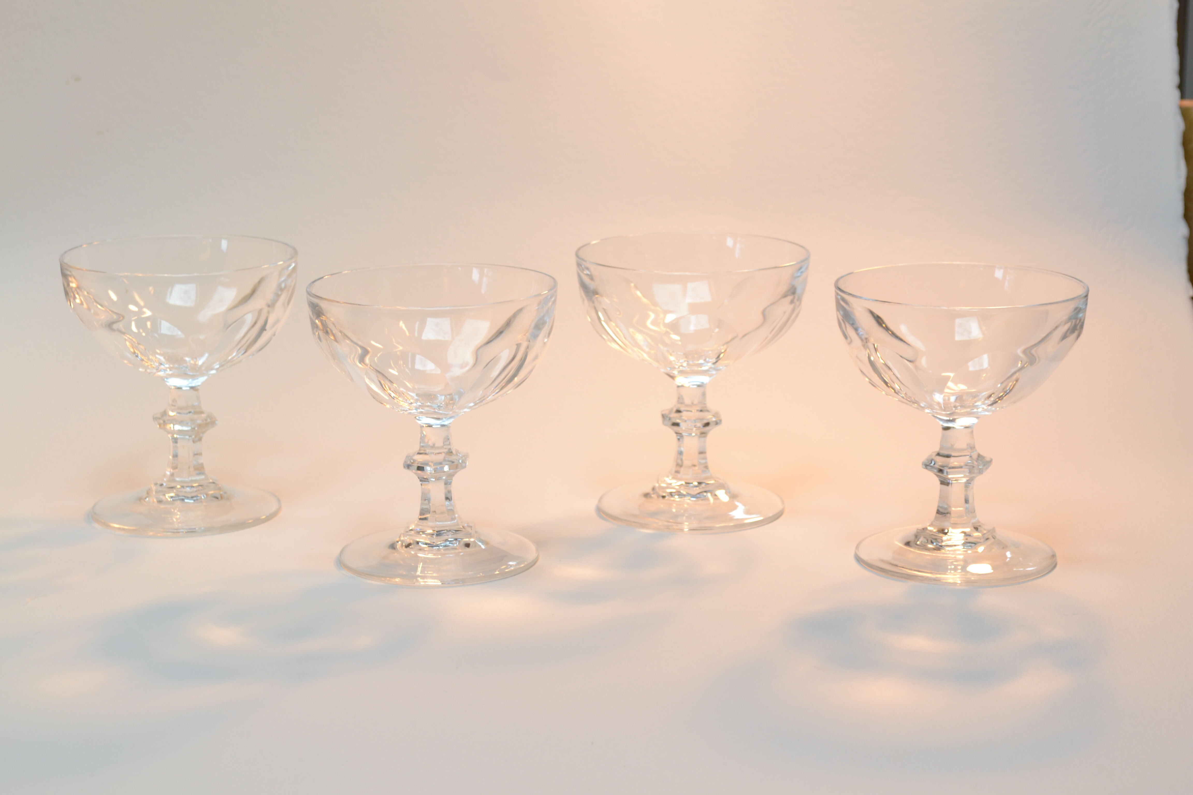 Champagne Crystal Art Deco cuts