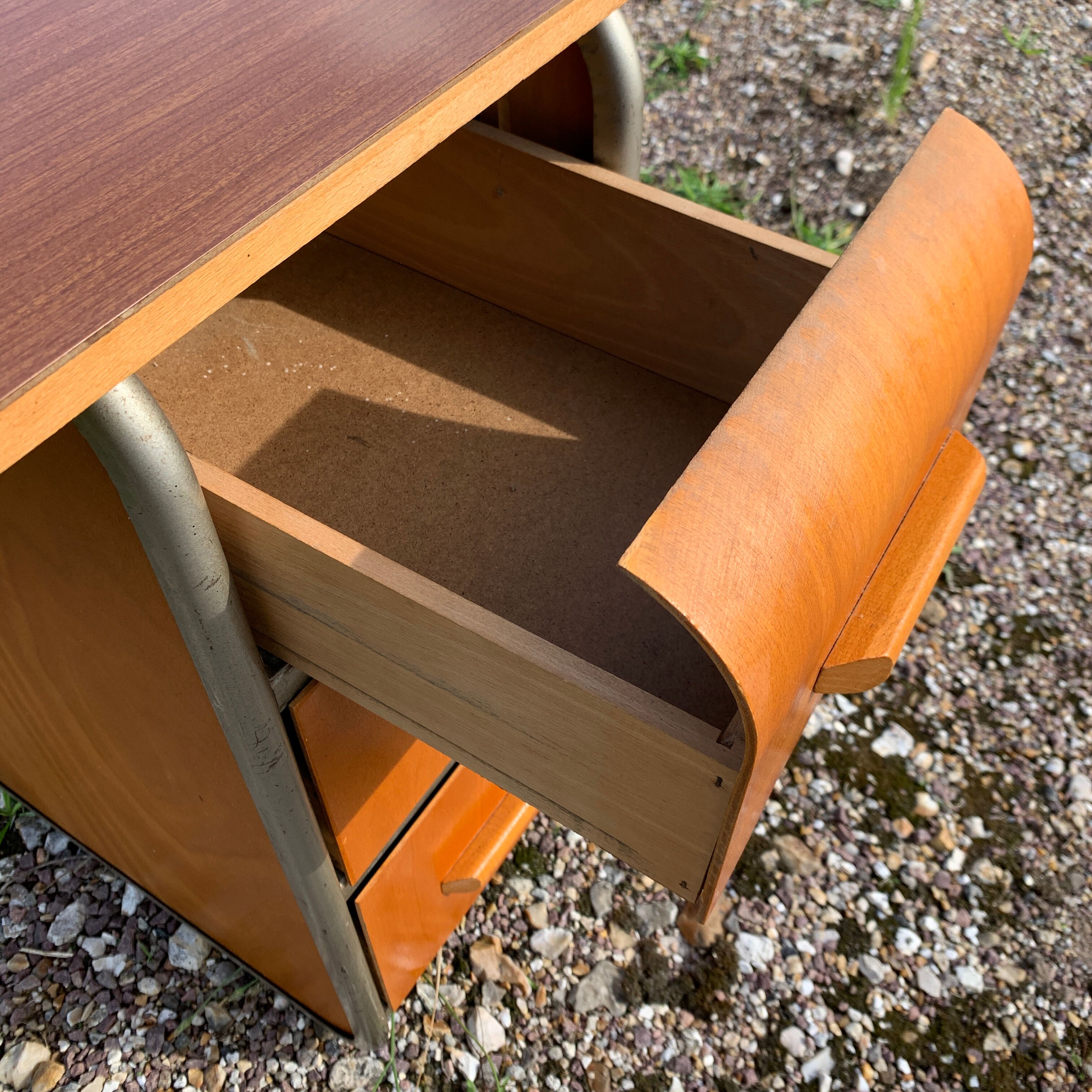 Child desk with drawer box 1950
