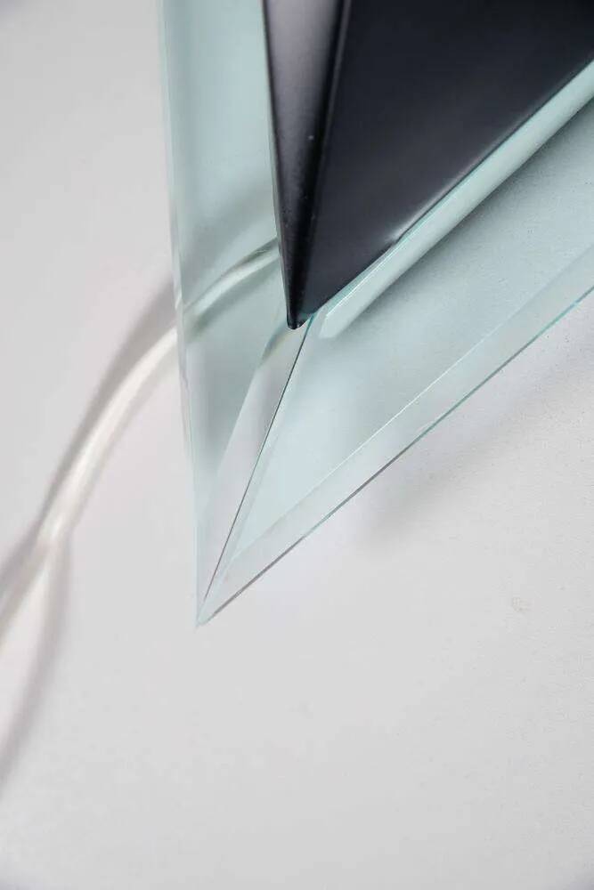 Minimalist 80s wall lamp, postmodern light fixture.