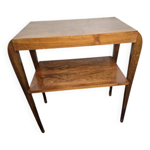 table d'appoint en noyer - style art