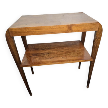 Art Deco Style Walnut Side Table