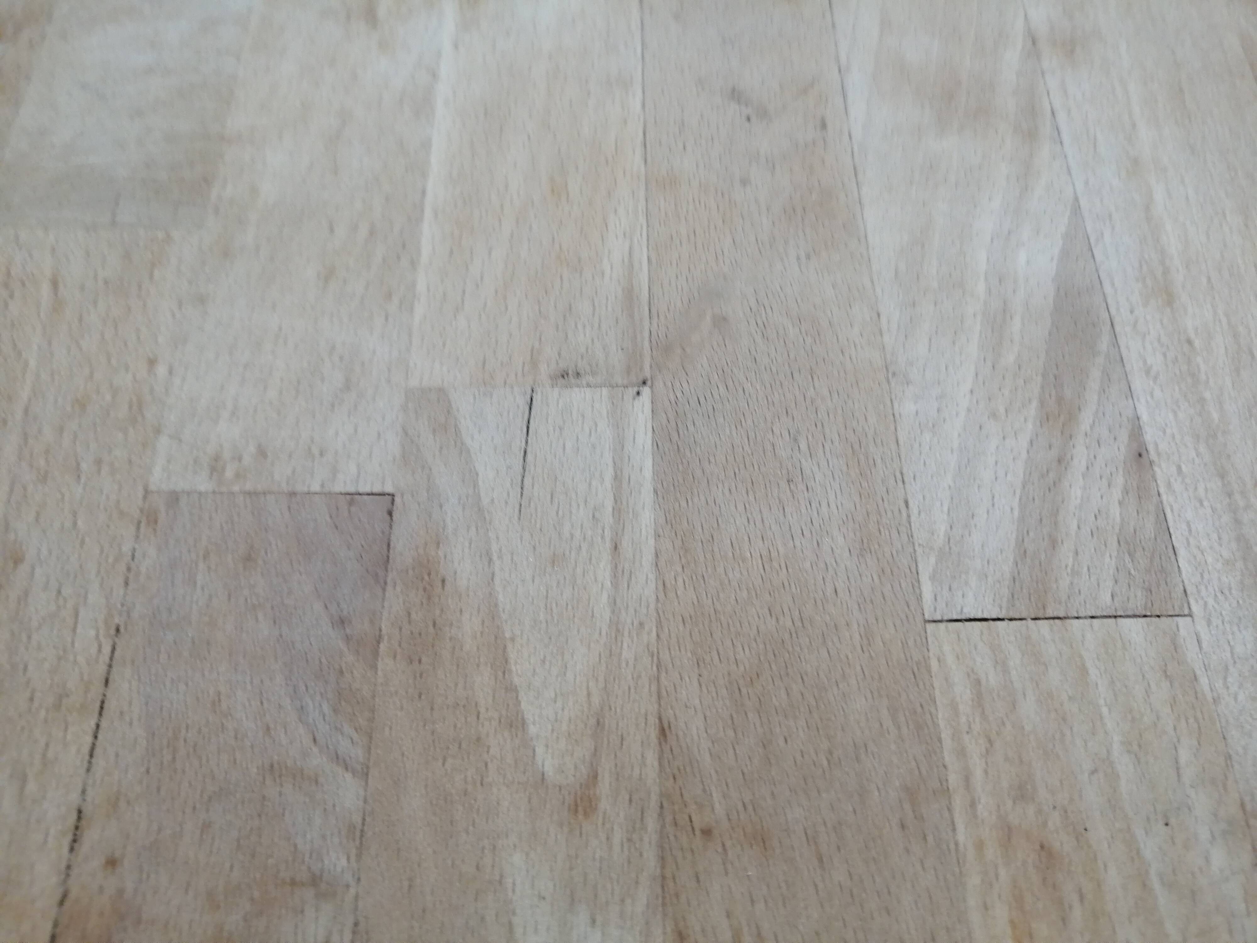 Plank log in marquetry