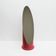 Vintage fuchsia lipstick-style plastic and glass mirror, Italy, 1970s