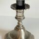 Lamp vintage steel and velvet candle holder