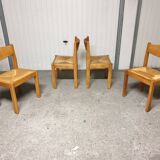 Set of 4 Luigi Gorgoni chairs 1980