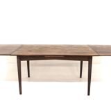 Rosewood “portfolio” dining room table, Sweden, 1960s