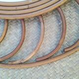 Rattan mirror, 1960
