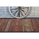 1970s Vintage Turkish Hand-Knotted Wool Cotton Red Runner Rug 117x227
